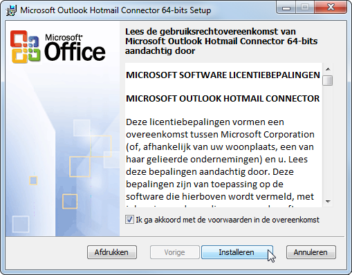 Hotmail Connector