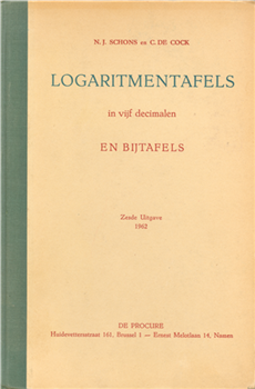 Logaritmentafels 1962